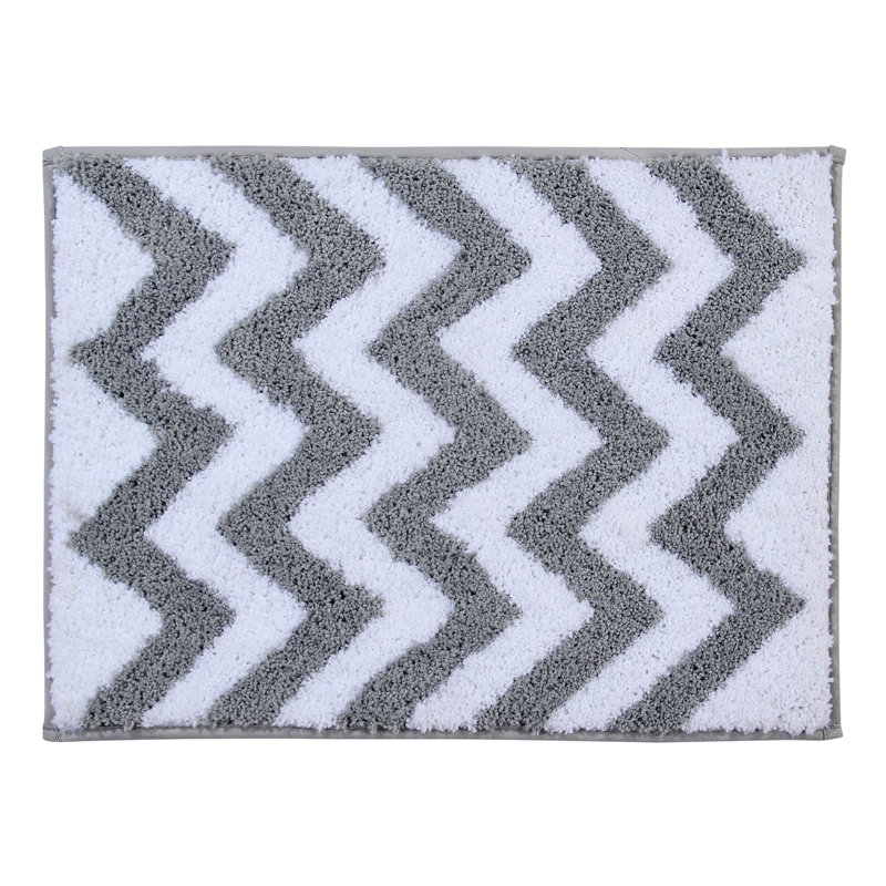 Bath Rug, Silver, Rectangle 50cm x 80cm