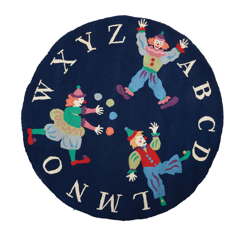 Carrillo Round Machine Woven Cotton Rug