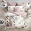 Édredon 8 pièces en coton très grand - imprimé floral doux et floral et coussins décoratifs