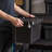 5 Gallon Lockable Storage Bins With Lids, 6 Pack - , Heavy Duty, Stackable Containers, Garage Organizing Bins Moving Tubs, Rugged Sturdy Equipment Utility Box - Black