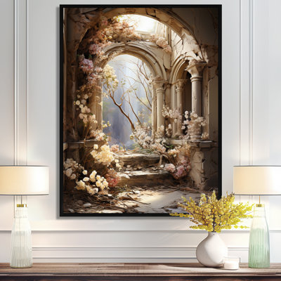 Ruines anciennes Blooms II - Art mural fantastique