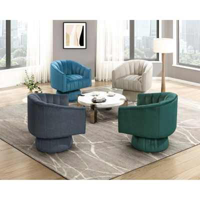 Velours gris foncé, fauteuil pivotant, pivot de 360 degrés, dossier, siège en mousse haute densité, coutures en canaux, capacité de 300 lb, luxe moderne luxueux, fauteuil, mouvement, coussin, structure en contreplaqué