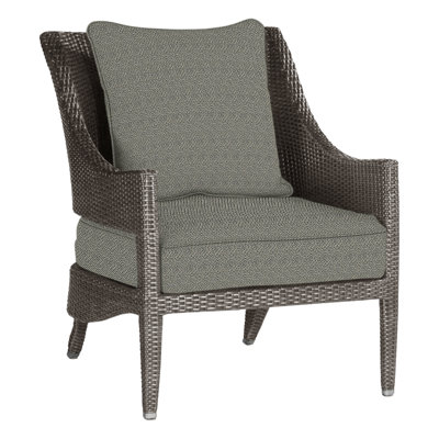 Chaise longue tissée Athena - Noyer noir