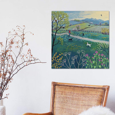 «Spring Walk» par Jo Grundy - impression d'art graphique