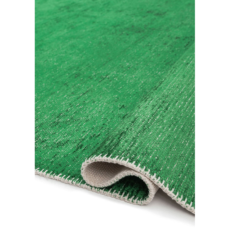 Sakhi Solid Colour Hand Loom Indoor / Outdoor Area Rug, Rectangle 5'3" x 7'6"