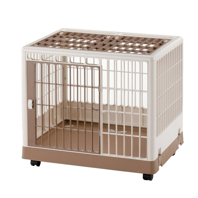 Plastic Pet Crate with 2 Doors, Small (22" H x 19.7" W x 25.4" D)