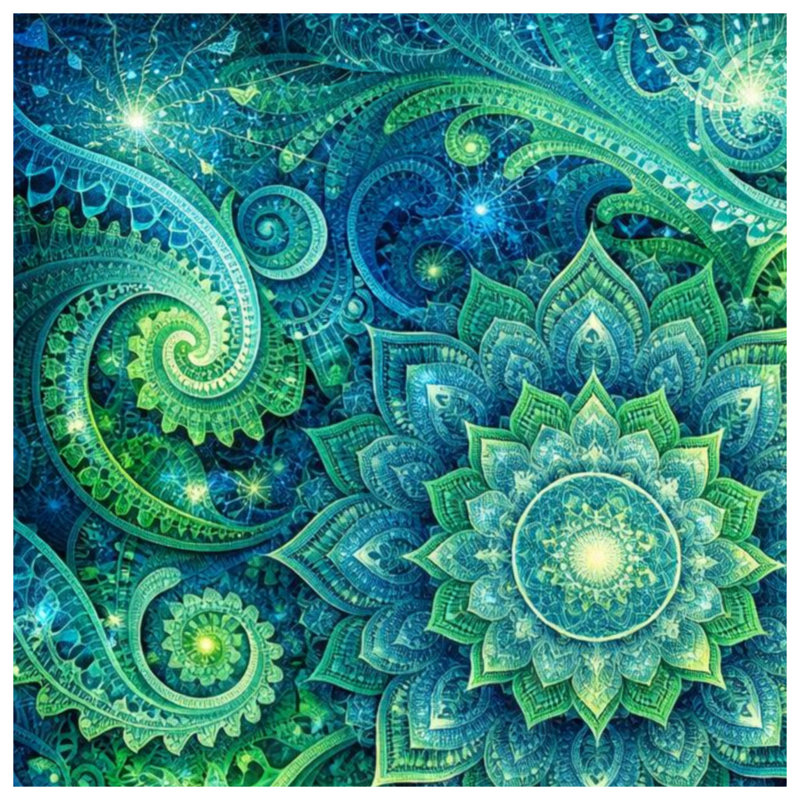 Couvertures complexes à motif cachemire Mandala, 50 po L x 60 po H