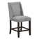 Antoiniece Upholstered Counter Side Chair in Gray