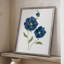 «Blue Poppies», reproduction encadrée - bois massif 46748-1476392228