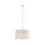 Lustre 4 lumières à abat-jour tambour en verre