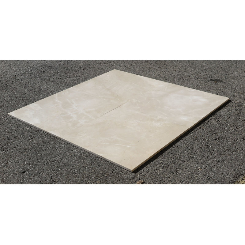 Crema 18" x 18" Marble Stone Look Wall & Floor Tile