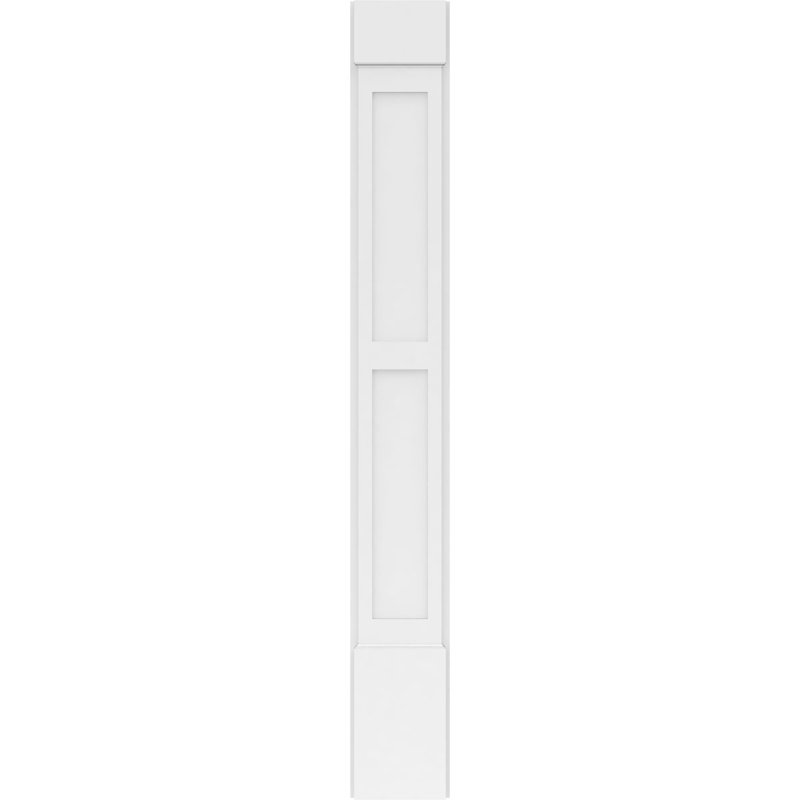 Deux pilastres en PVC TruCraft (la paire), Standard standard et base, H 60 po x l 8 po x P 2 po