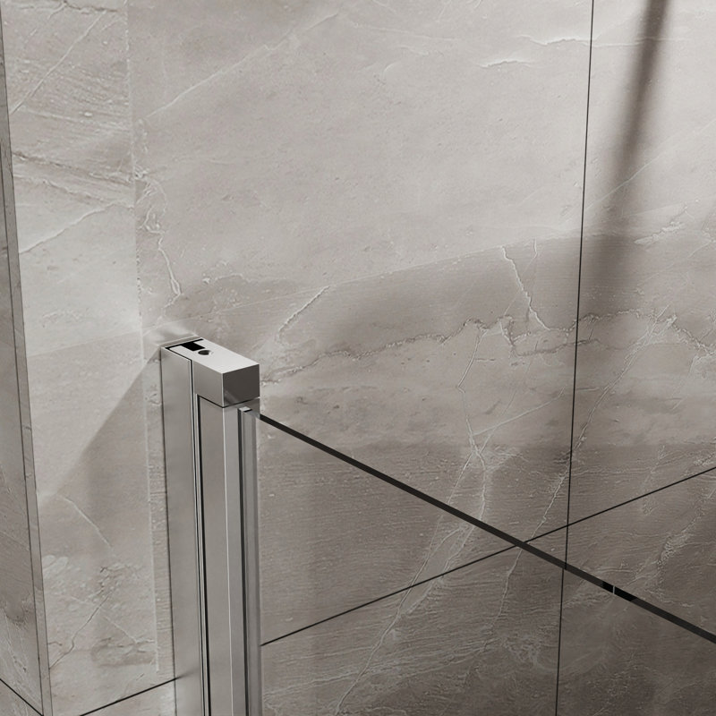 34"X72" Tempered Glass Pivot Door For Shower, Finish, Semi-, Dual Seals, 90 Inward/Outward Swing Semi- Shower Pivot, 34"X72", 1/4" Glass, 180 Rotation, Water-