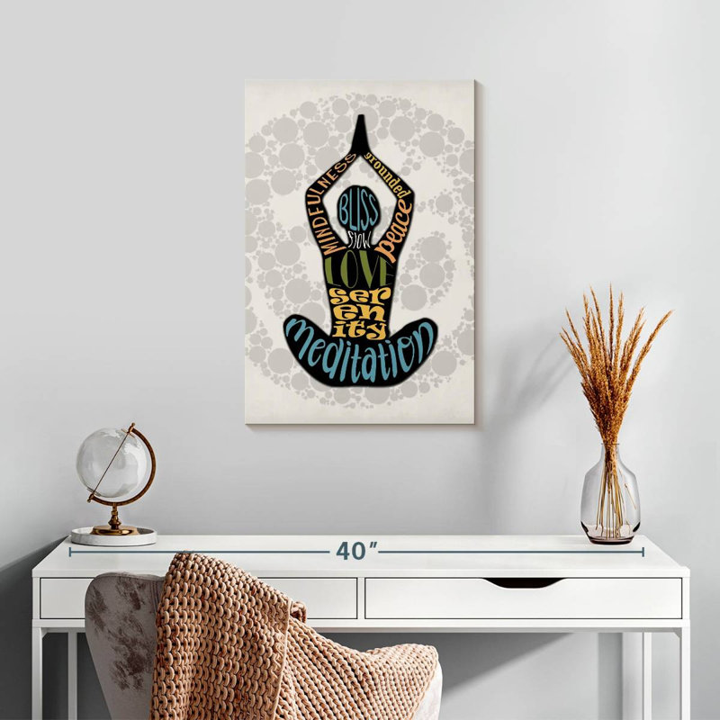 Senne Mindfulness Typography, 24" H x 16" W
