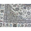 Tapis décoratif en laine carrée de conception unique 8 pi 10 po x 8 pi 11 po noué à la main Ivoire