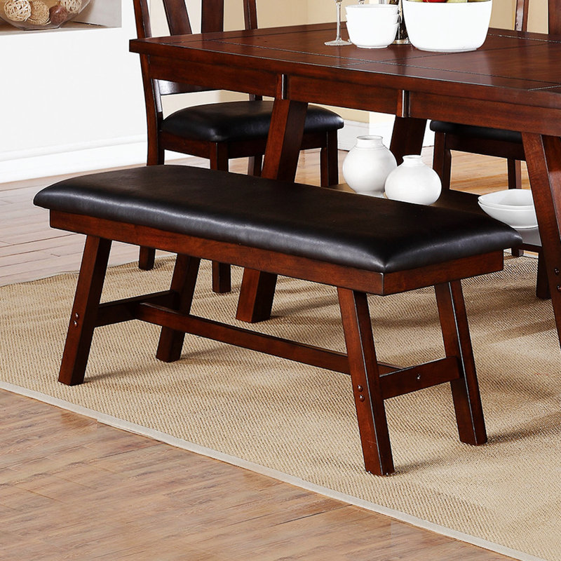 Banc rembourré en similicuir Harewood