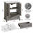 24" Modern Freestanding Solid Wood Bathroom Vanity, Sink Included-2141044324-2141999782