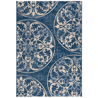 Clarie Performance Floral Indoor/Outdoor Area Rug