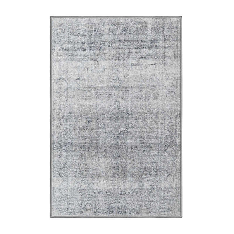 Tapis traditionnel gris / beige Demareo, Rectangle 3 pi x 5 pi
