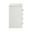 Meuble-lavabo double autoportant blanc 47 po avec comptoir encastré en céramique 47 po