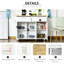 Îlot de cuisine mobile avec rangement (tabouret non inclus)