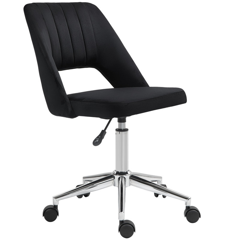 Fauteuil de bureau pivotant sans accoudoirs,, Noir, noir, noir, noir