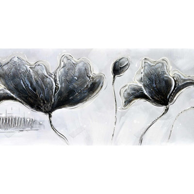 Industrial style flowers - 15.75"x31.50" Desk mat