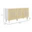 Armoire Sturdy Home, armoire Buffet, armoire d'appoint