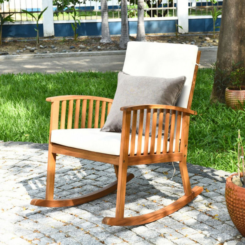 Chaise de jardin en bois Grindstaff