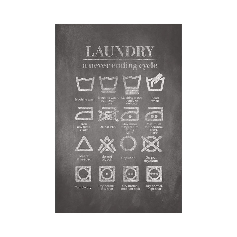 Washing Cycle - Wrapped Canvas Print, 66.04 cm H x 45.72 cm W x 3.175 cm D