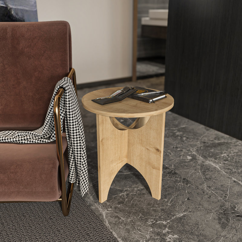 Merit Side End Table , Beige