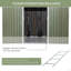 Remise de rangement extérieure, maisonnette de jardin avec fondation, 4 évents et 2 portes coulissantes faciles pour la cour, le patio, le garage, la pelouse-113767489-113767490