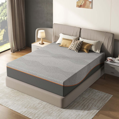 Queen Size Memory Foam Mattress With Cooling Layers, Fiberglass-Free Construction, Medium Support, And Certified Safe, Breathable Materials For Restorative Sleep.