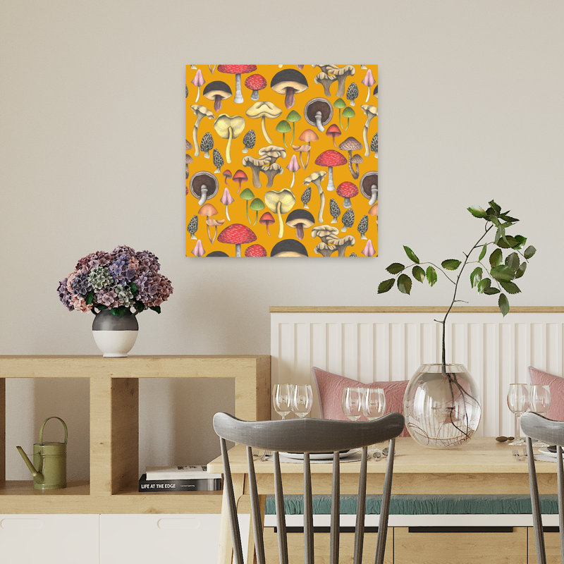 Art contemporain rétro, art automnal, H 18 po x l 18 po