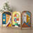 Minimalist Solid Wood Abstract Art Screen