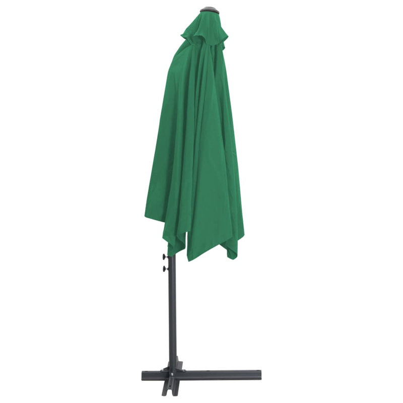 Clyde vidaXL Outdoor Parasol with Steel Pole 300 cm, Green