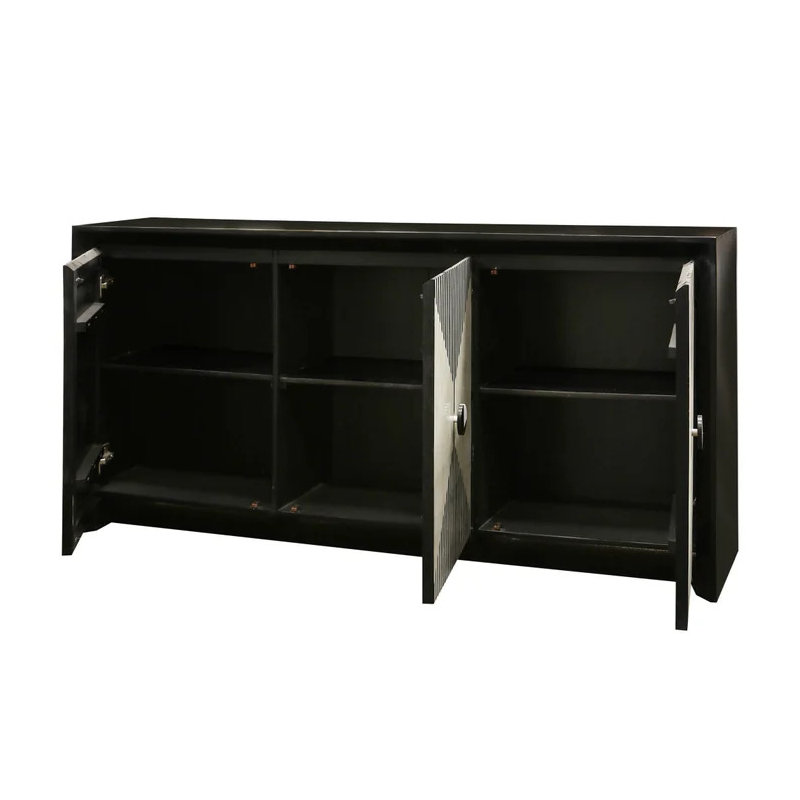 Buffet 3 portes Marais - Noir