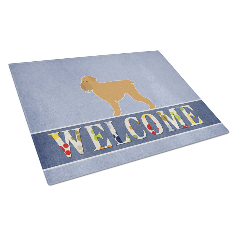 Caroline's Treasures Welcome Dog Brussels Griffon Cutting Board