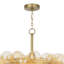 Bubbles Chandelier with Amber Glass-280817179