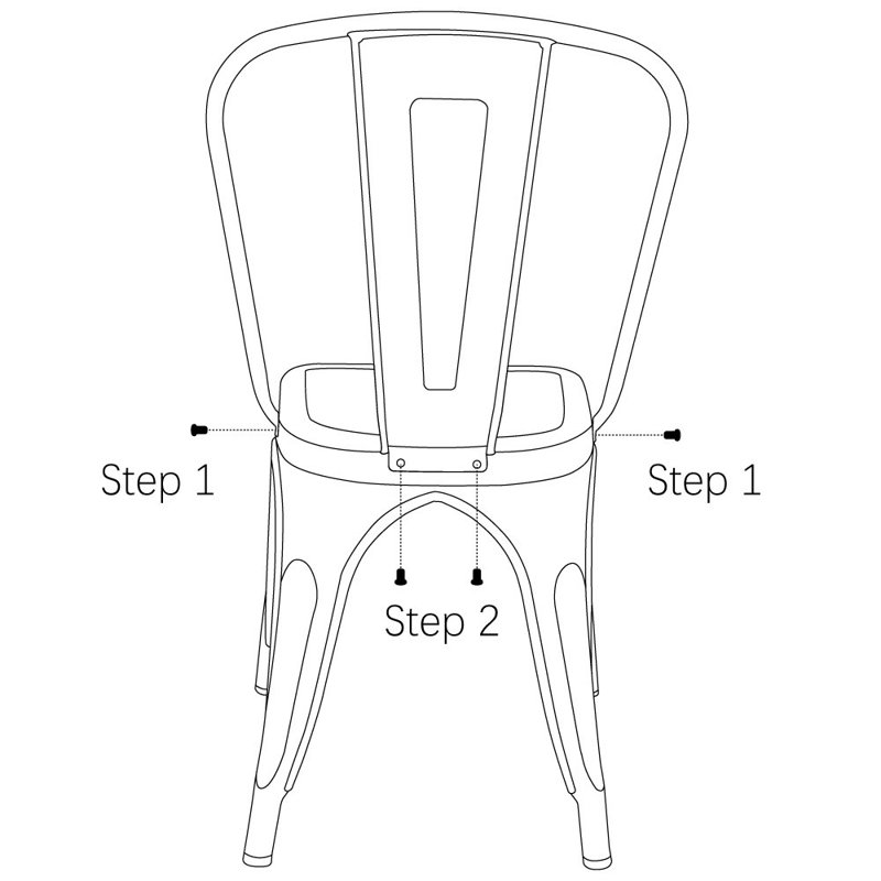 Chaise d'appoint Zoie, Blanc