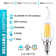7 Watt C11 LED Dimmable Light Bulb Base