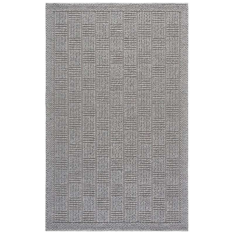 Natura Hand Woven Wool; Cotton; Recycled P.E.T Solid Color Indoor Rug, Rectangle 8' x 10'