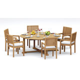 Maldives Outdoor - Piece Teak Dining Set