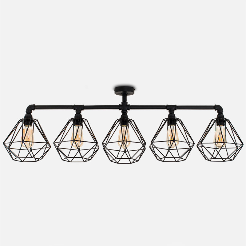 Hanley Flush Mount, Black, Yes