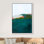 Abstrait abstrait coloré, IDÉE4WALL, reproduction d'art sur toile encadrée, aquarelle pastel, paysage de montagne, abstrait, nature, illustrations, art moderne, bohème décoratif coloré pour le salon, la chambre à coucher, le bureau