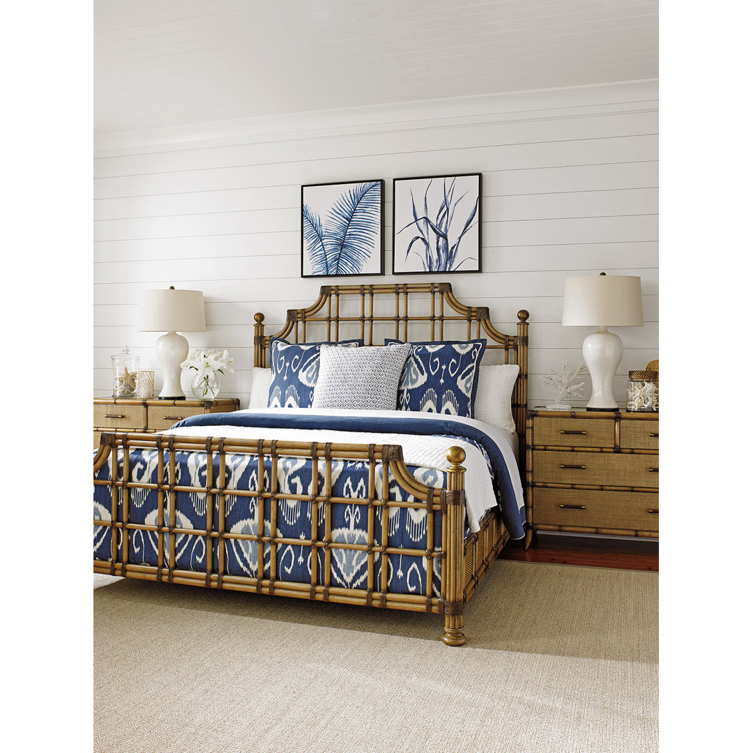 Twin Palms St. Kitts Rattan Bed Tommy Bahama Home 