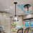 1 - Light Blue Kitchen Island Dome Pendant