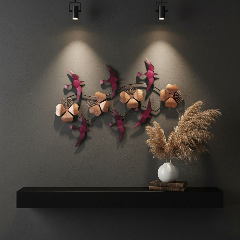 Stylish Decorative Metal Wall Accessory, 33.1 x 20.5 x 2.0 inches | Durable Metal Body, Perfect for Home Decor & Modern Aesthetics