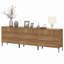 Buffet en bois rosé 94,5 "avec 9 tiroirs, armoire de rangement moderne 3-en-1 pour cuisine, salle à manger-1554290791