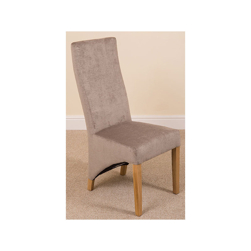 Millicent 48cm H Fabric Upholstered Side Chair, Grey